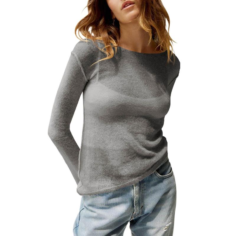 Vilora™ - Lightweight Summer See Through Long Sleeve Top