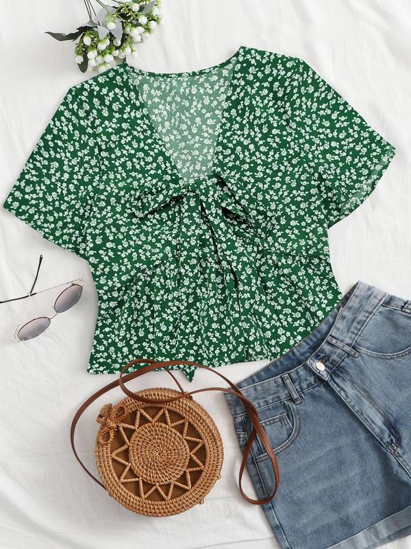 Vilora™ – V-Neck Flowy Top