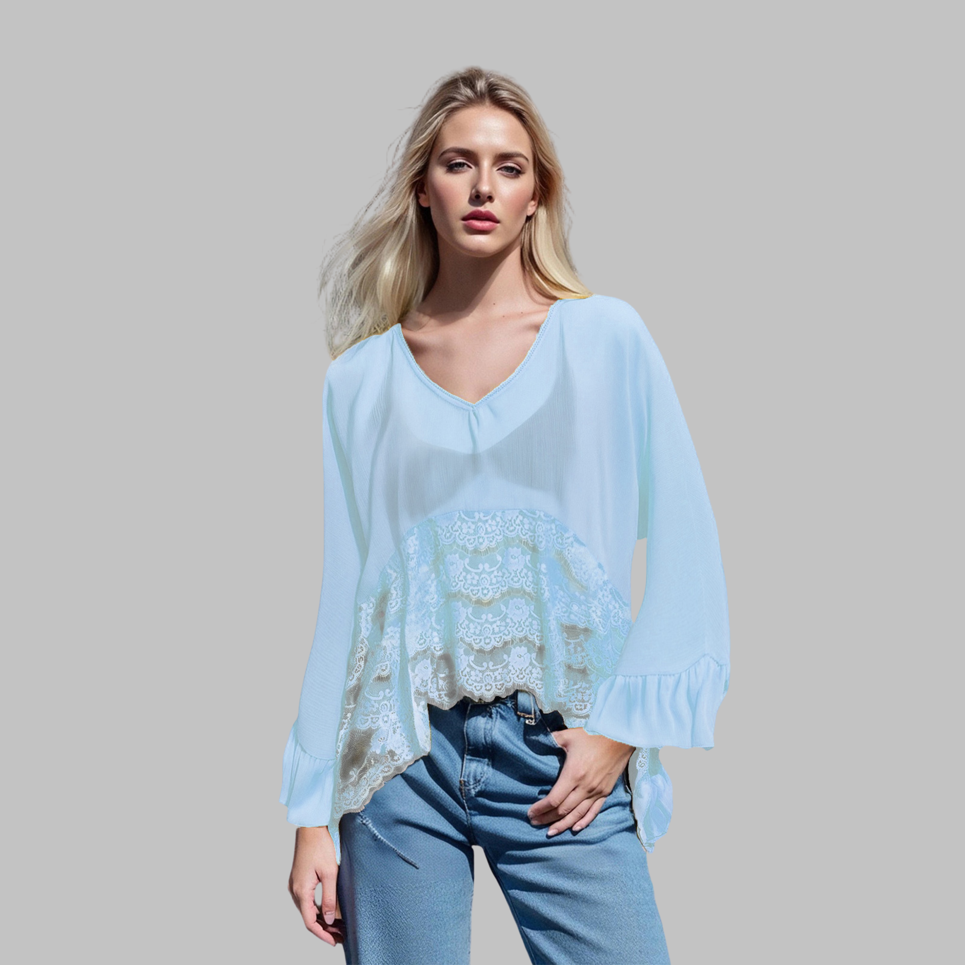 Vilora™ - Batwing Sleeve Cover-Up Top