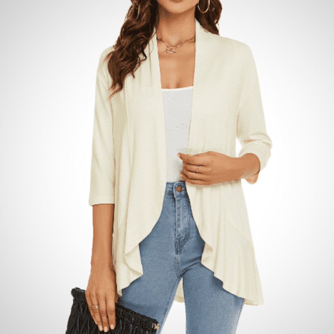 Vilora™ – Casual Summer Open Front Cover-Up Cardigan