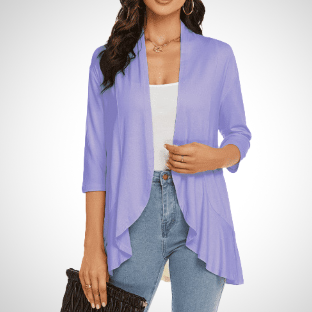 Vilora™ – Casual Summer Open Front Cover-Up Cardigan