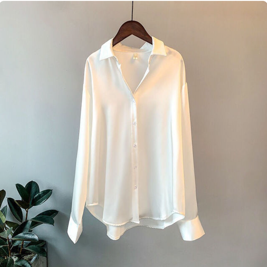 Vilora™ - Silky Long-Sleeve Blouse