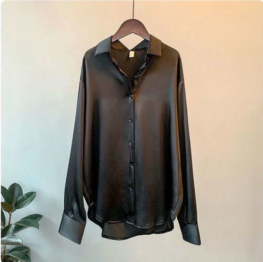 Vilora™ - Silky Long-Sleeve Blouse