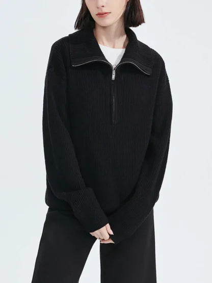 Vilora™ - Comfy Half-Zip Sweater