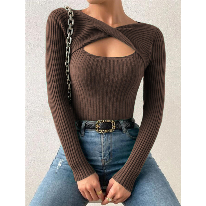 Vilora™ - Classy Long Sleeve Pullover Crew Neck Sweater