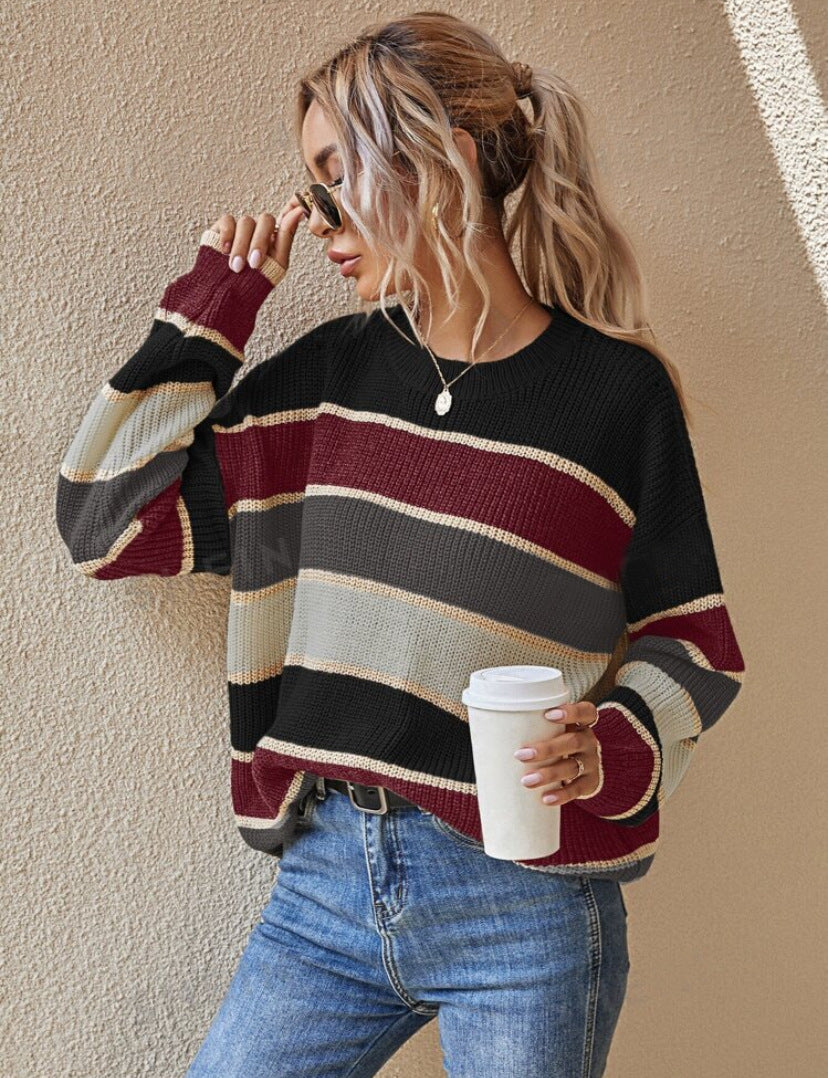 Vilora™ - Long Sleeve Round Neck Sweater