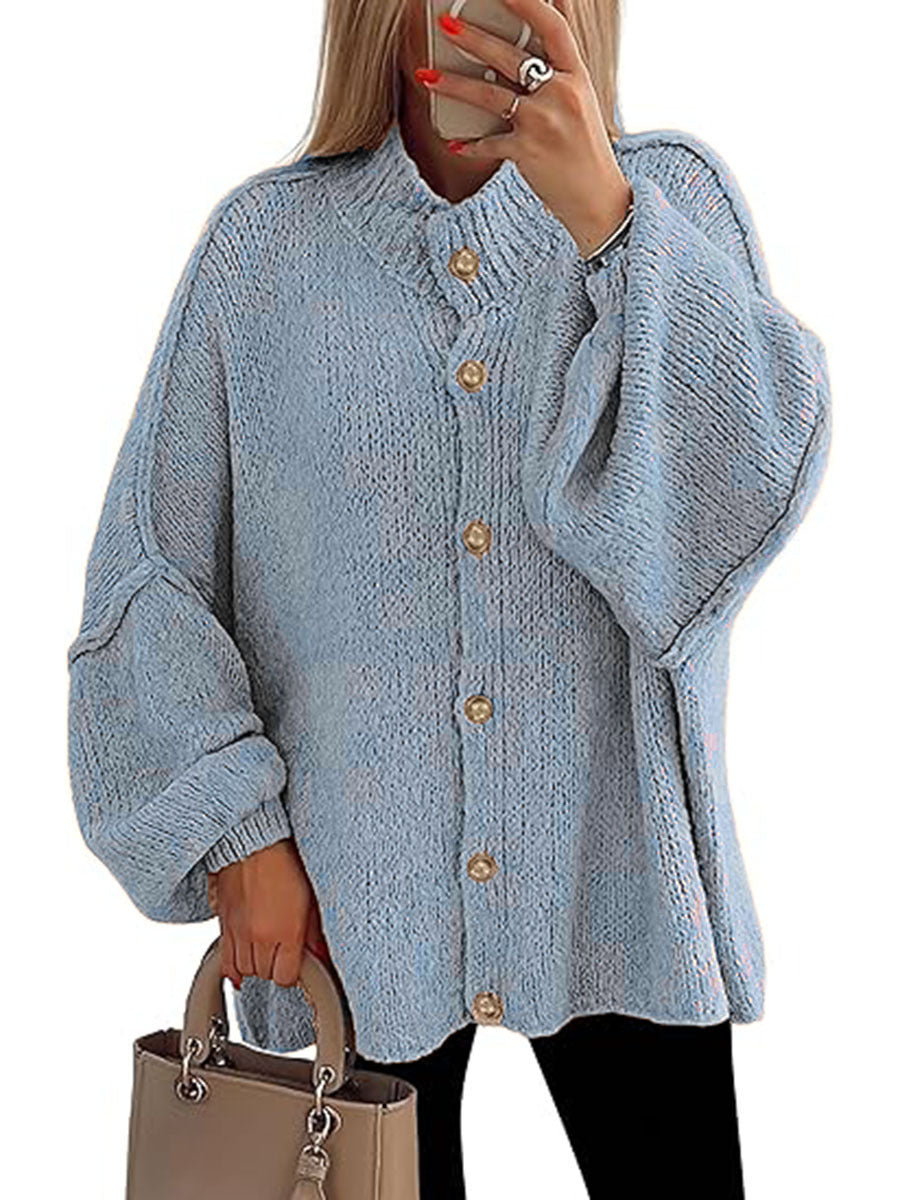 Vilora™ - Cozy Button Down Long Sleeve Chunky Jacket