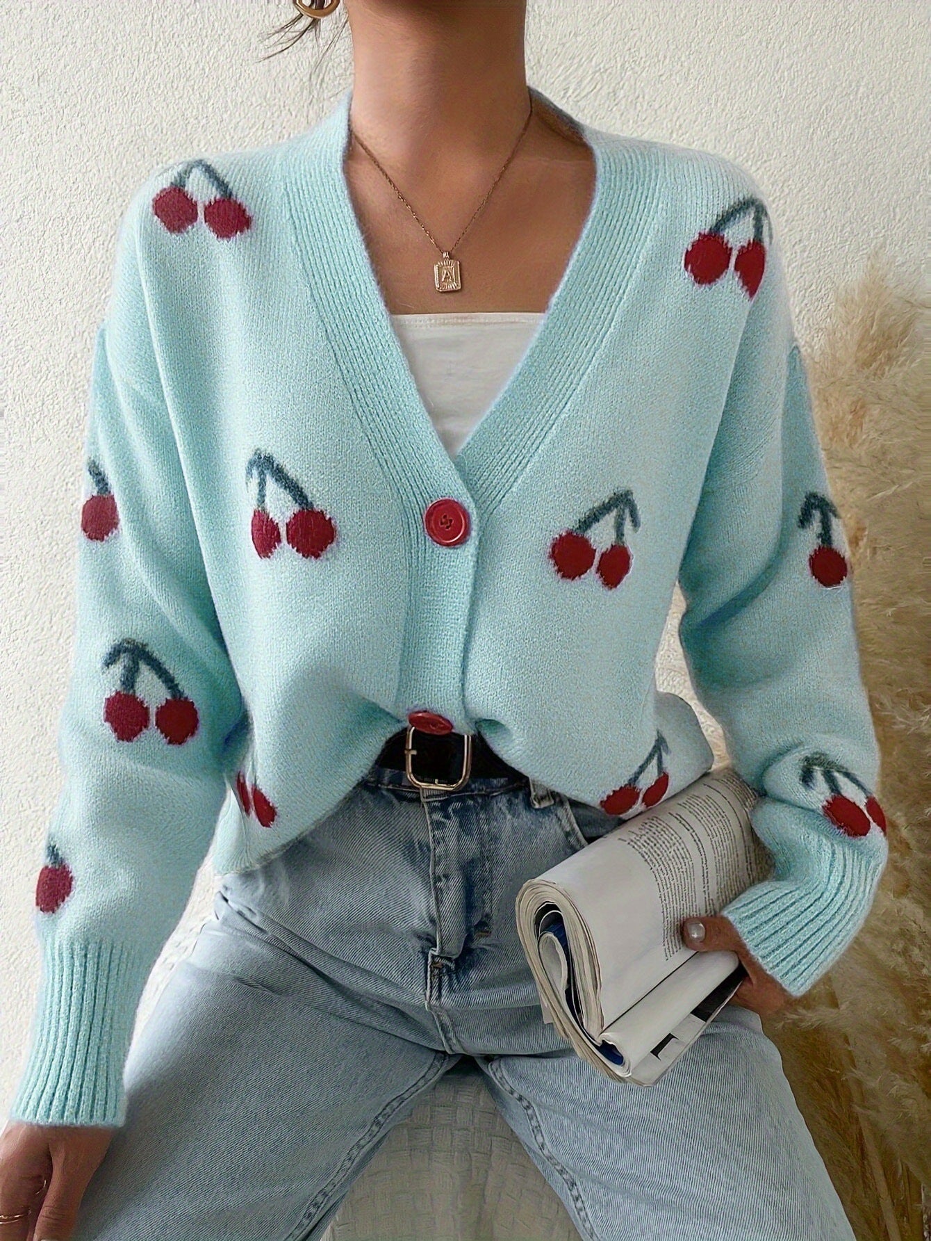 Vilora™ - Chic Button Front Long Sleeve Cardigan