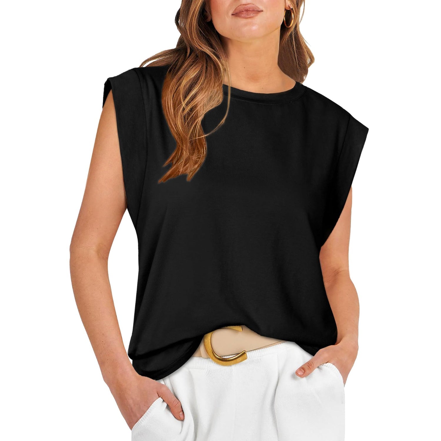 Vilora™ – Comfy Loose Fit Crew Neck Summer Top