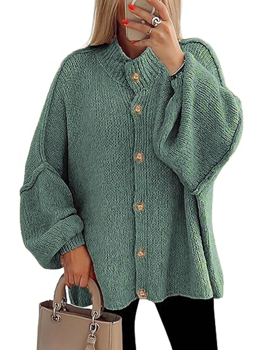 Vilora™ - Cozy Button Down Long Sleeve Chunky Jacket