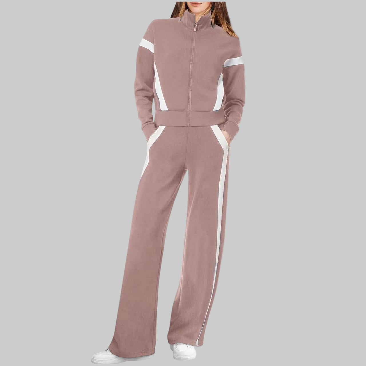 Vilora™ - Casual Long Sleeve Top and Sweatpants Set
