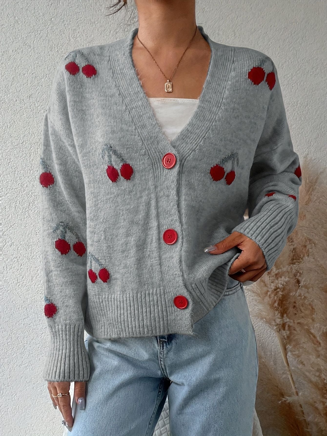 Vilora™ - Chic Button Front Long Sleeve Cardigan