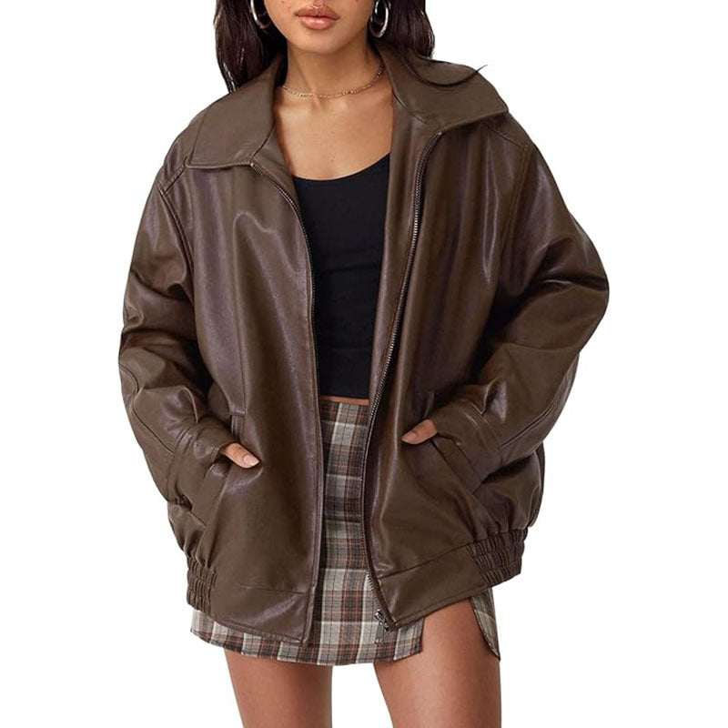 Vilora™ – Modern Oversized Vintage Inspired Biker Jacket