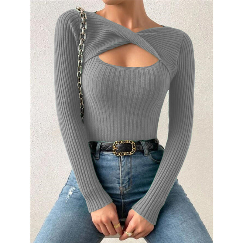 Vilora™ - Classy Long Sleeve Pullover Crew Neck Sweater