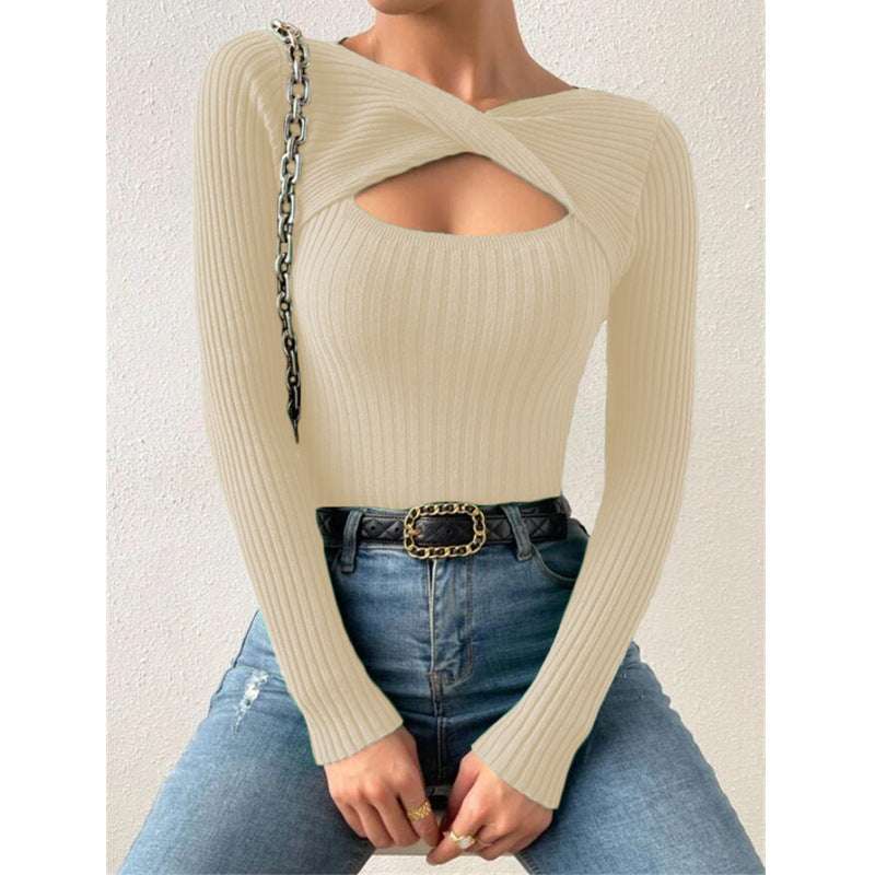 Vilora™ - Classy Long Sleeve Pullover Crew Neck Sweater