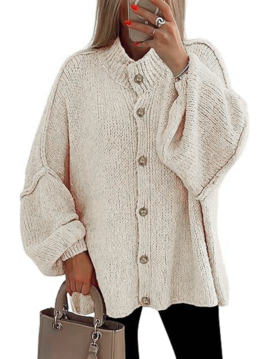 Vilora™ - Cozy Button Down Long Sleeve Chunky Jacket