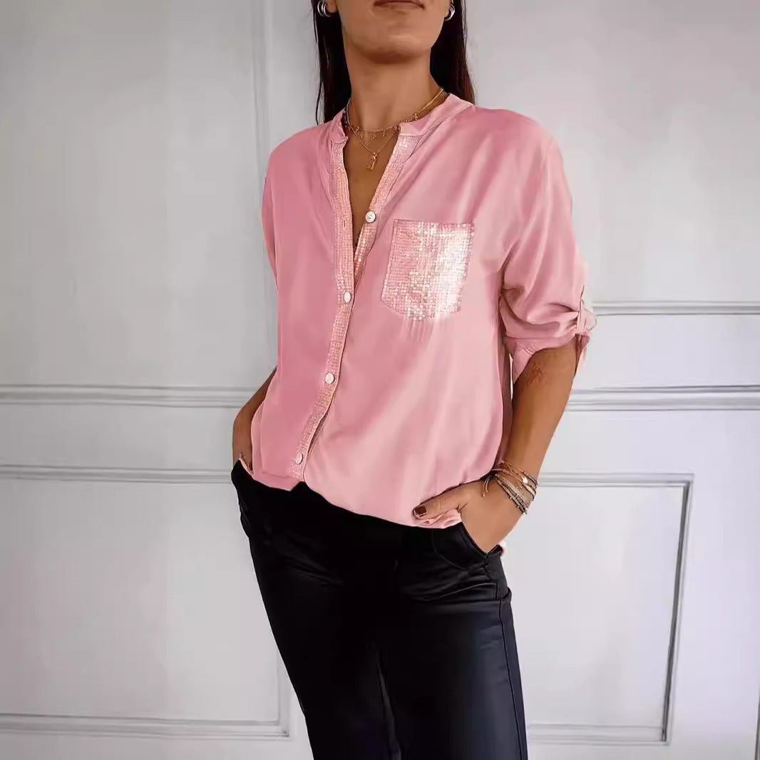DANICA™ - Sequin Detailed Blouse