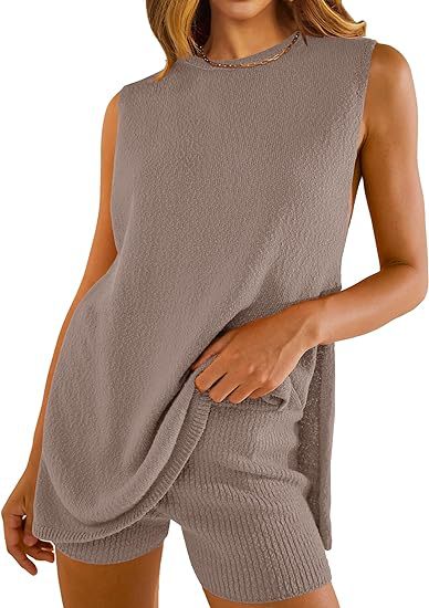Vilora™ – Sleeveless Lounge Pullover & Shorts Duo