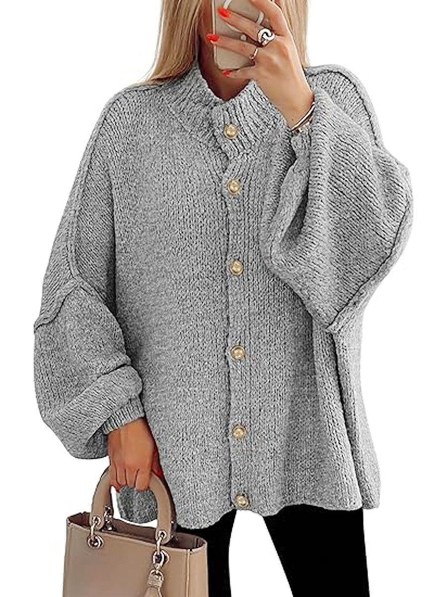 Vilora™ - Cozy Button Down Long Sleeve Chunky Jacket