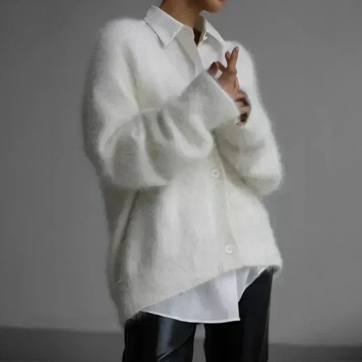 Vilora™ - Fuzzy Mohair Cardigan