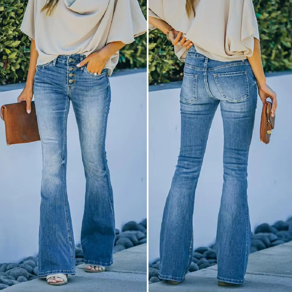 Vilora™ - Comfortable High Waist Vintage Flared Jeans