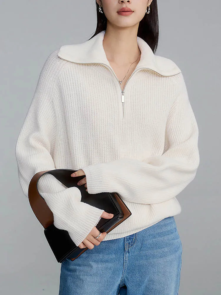 Vilora™ - Comfy Half-Zip Sweater