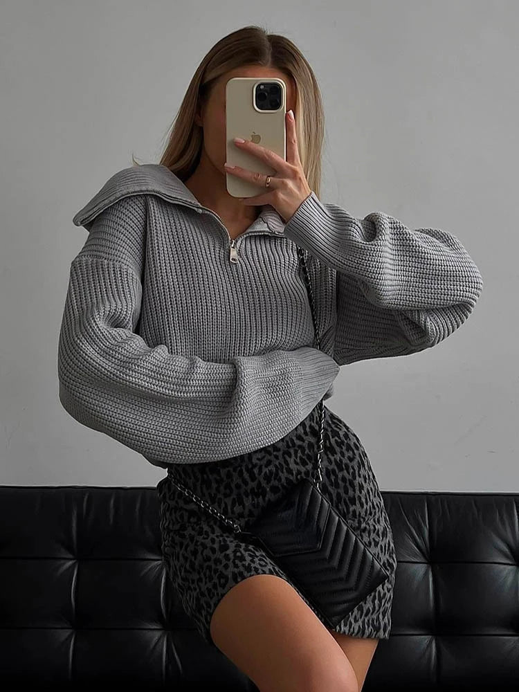 Vilora™ - Comfy Half-Zip Sweater