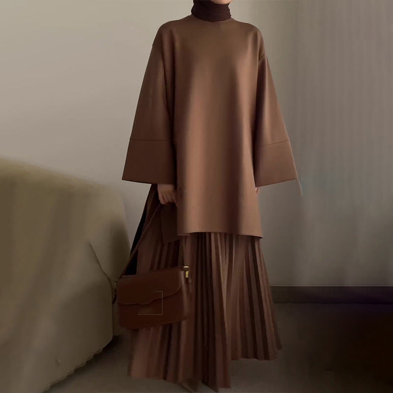 Vilora™ - Chic Pleated Two-Piece Set