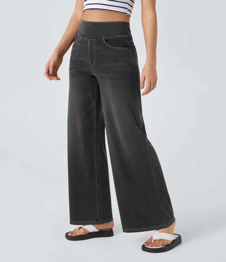 Vilora™  - Relaxed Fit Wide-Leg Jeans
