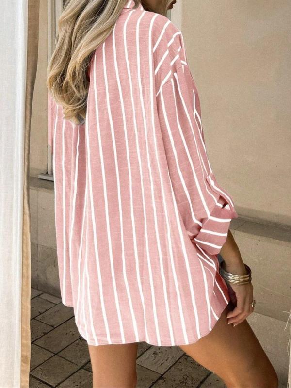 Vilora™  – Timeless Long Sleeve Striped Summer Top