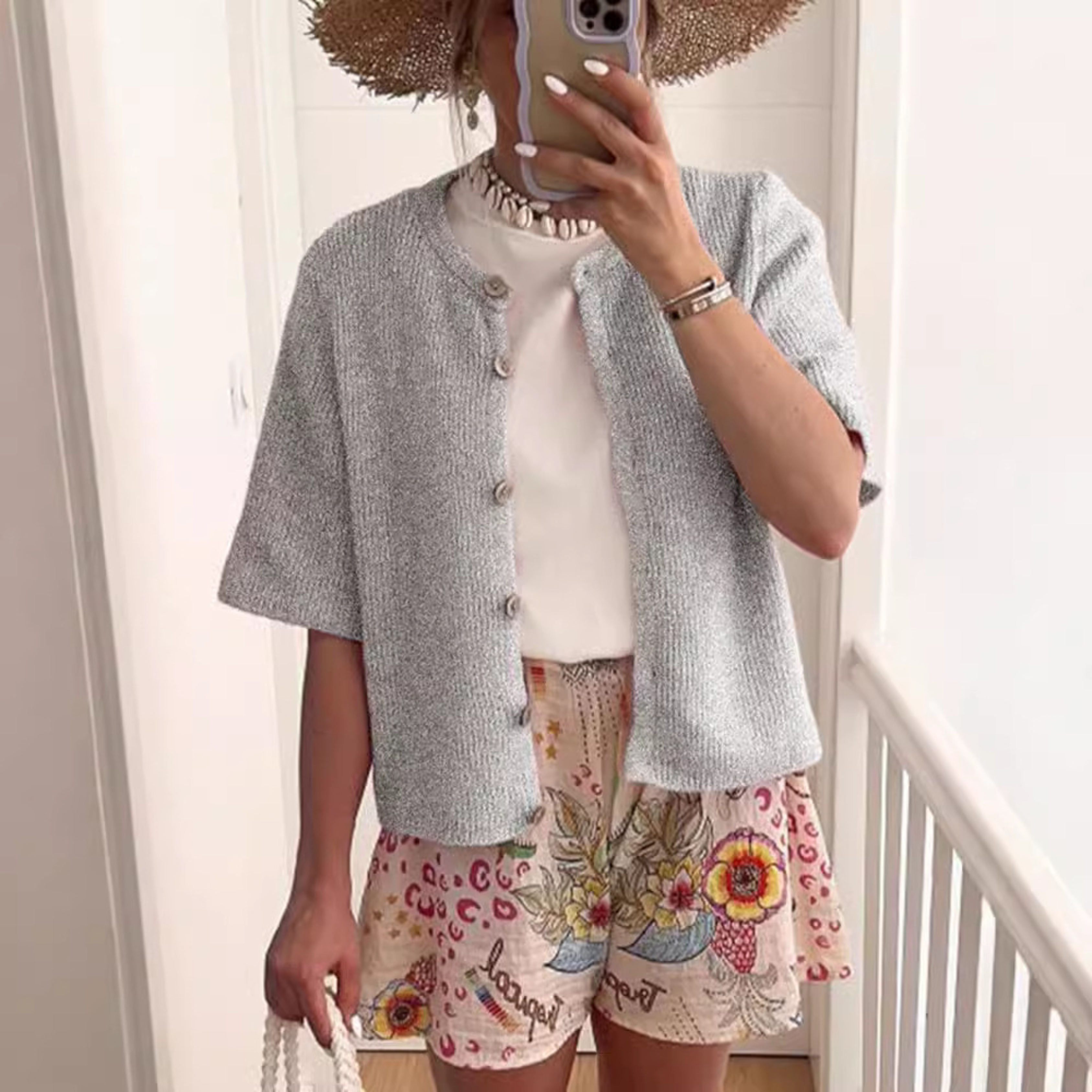 Vilora™  – Casual Summer Lightweight Short Sleeve Cardigan