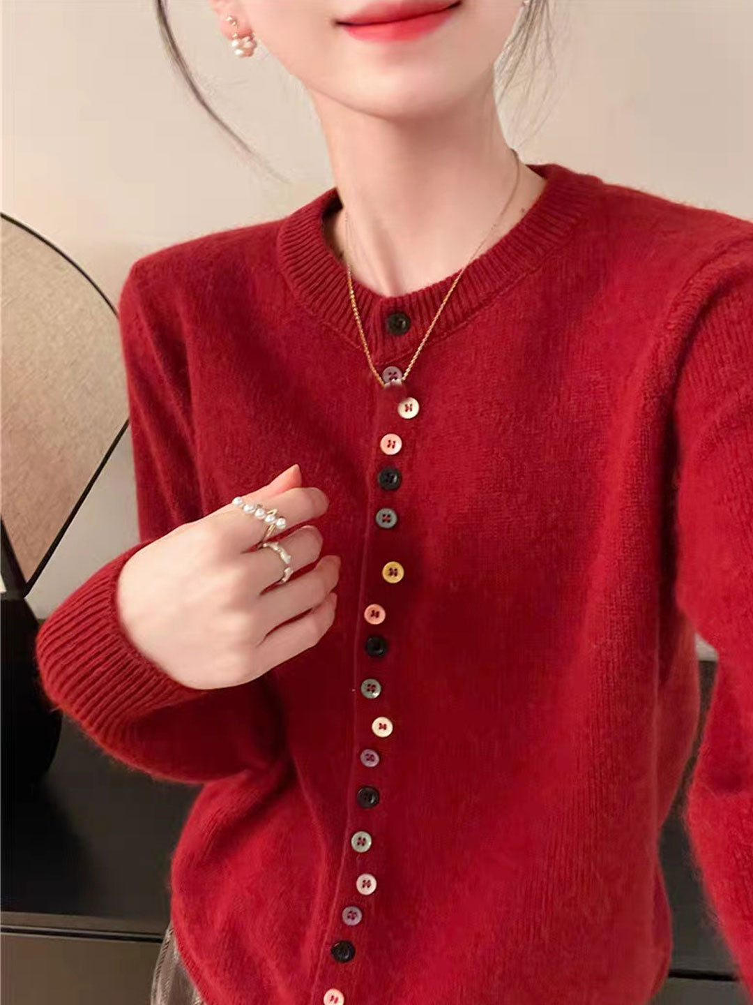 Vilora™ - Elegant Buttoned Knit Cardigan