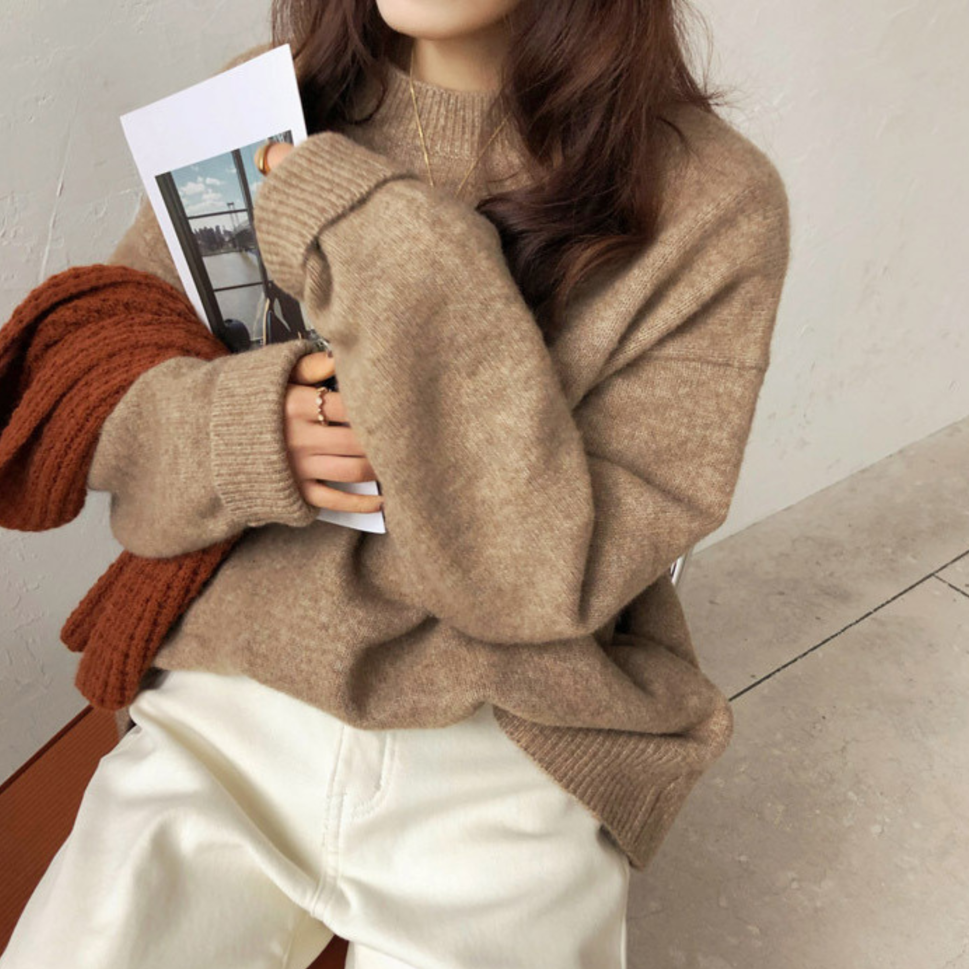 Vilora™  - Casual Long Sleeve Round Neck Sweater