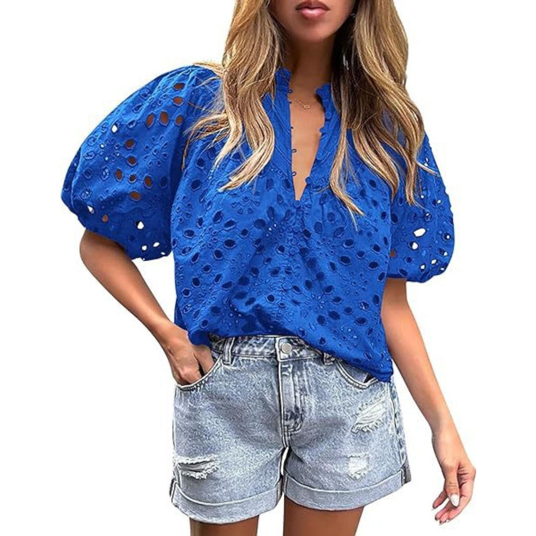 Vilora™  – Elegant Chic Puff Sleeve Long Sleeve Top