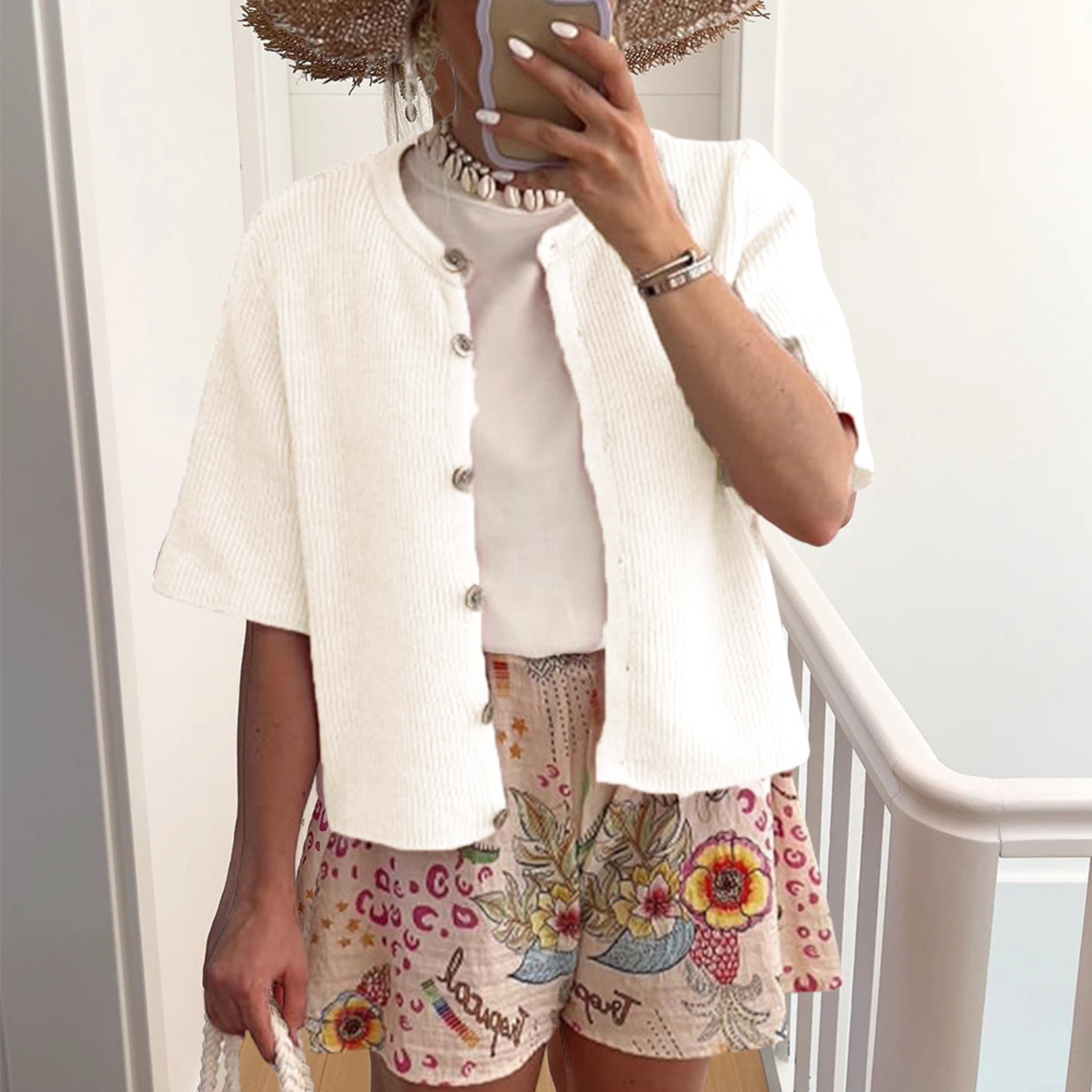 Vilora™  – Casual Summer Lightweight Short Sleeve Cardigan