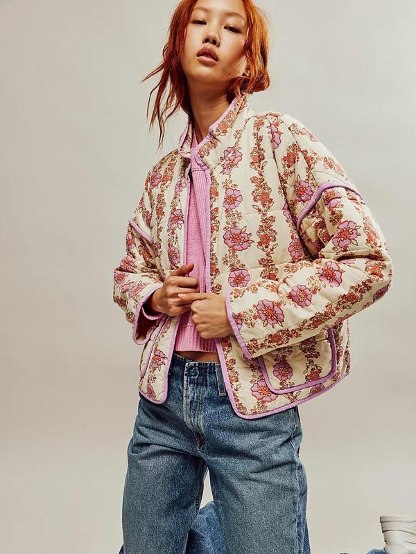 Vilora™  - Chic Print Style Long Sleeve Jacket