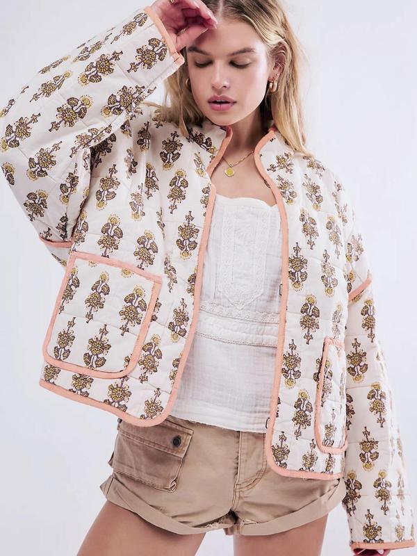 Vilora™  - Chic Print Style Long Sleeve Jacket