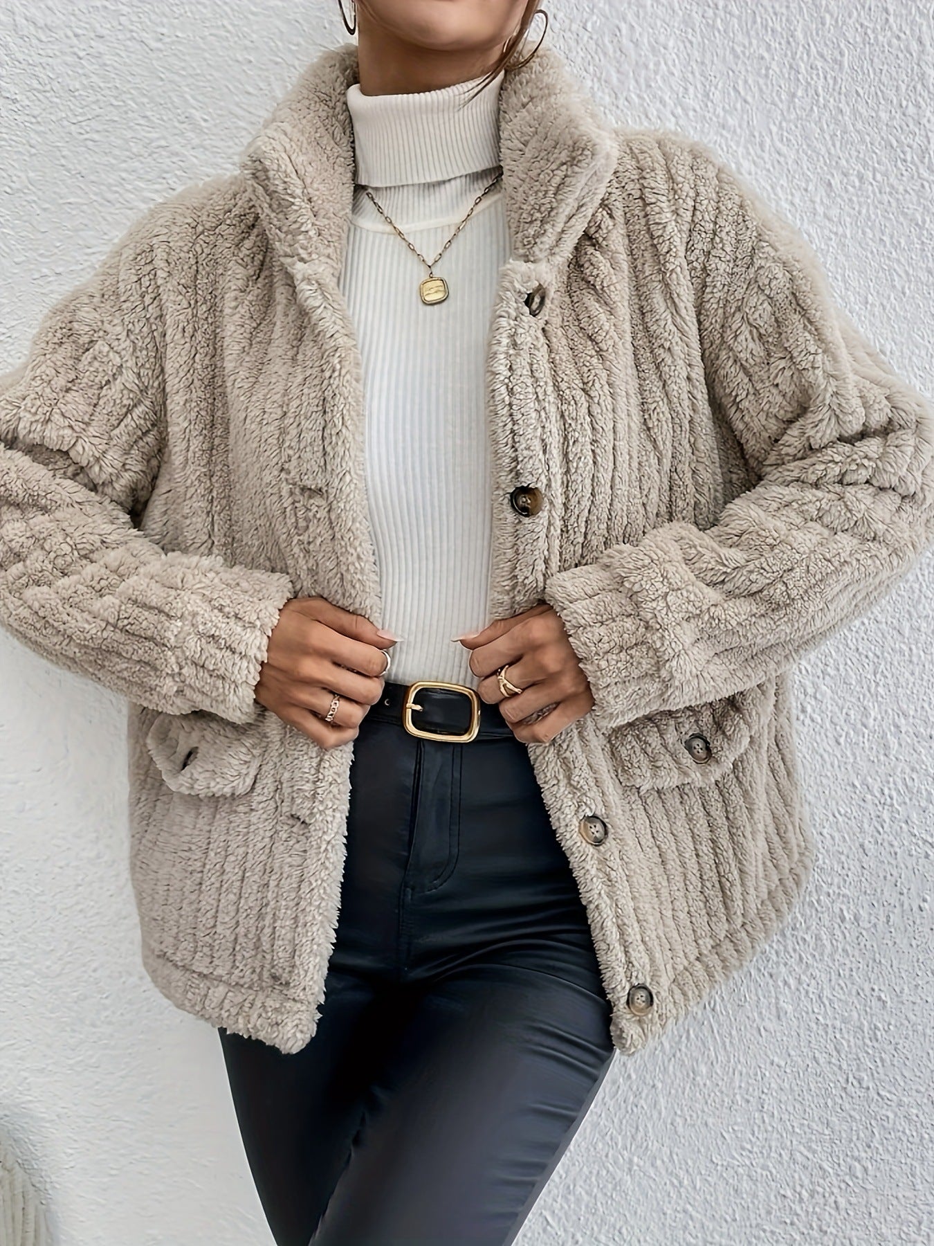 Vilora™ - Double-Sided Velvet Button Cardigan