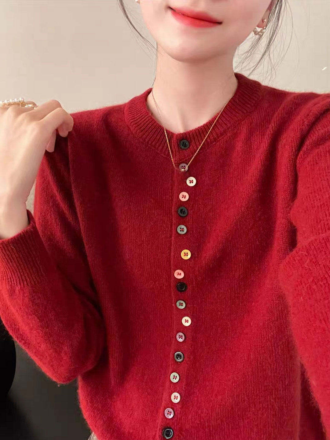 Vilora™ - Elegant Buttoned Knit Cardigan