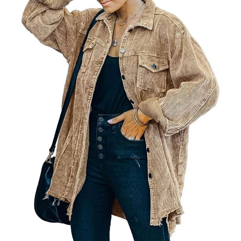 Vilora™ - Vintage Loose Oversized Button Down Jacket