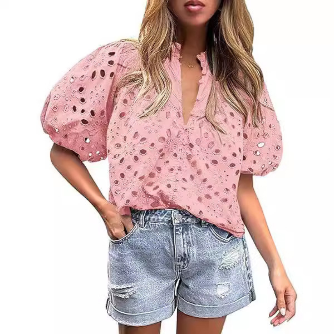 Vilora™  – Elegant Chic Puff Sleeve Long Sleeve Top