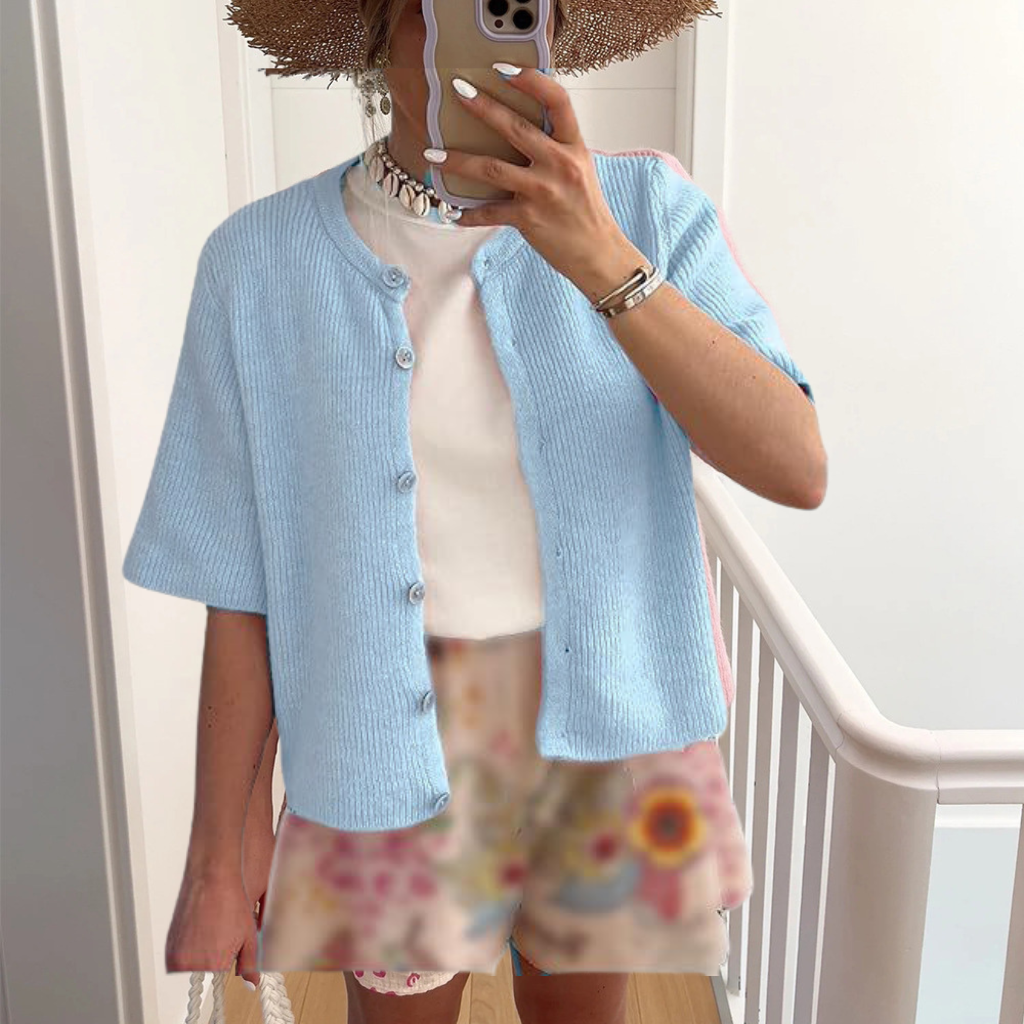 Vilora™  – Casual Summer Lightweight Short Sleeve Cardigan
