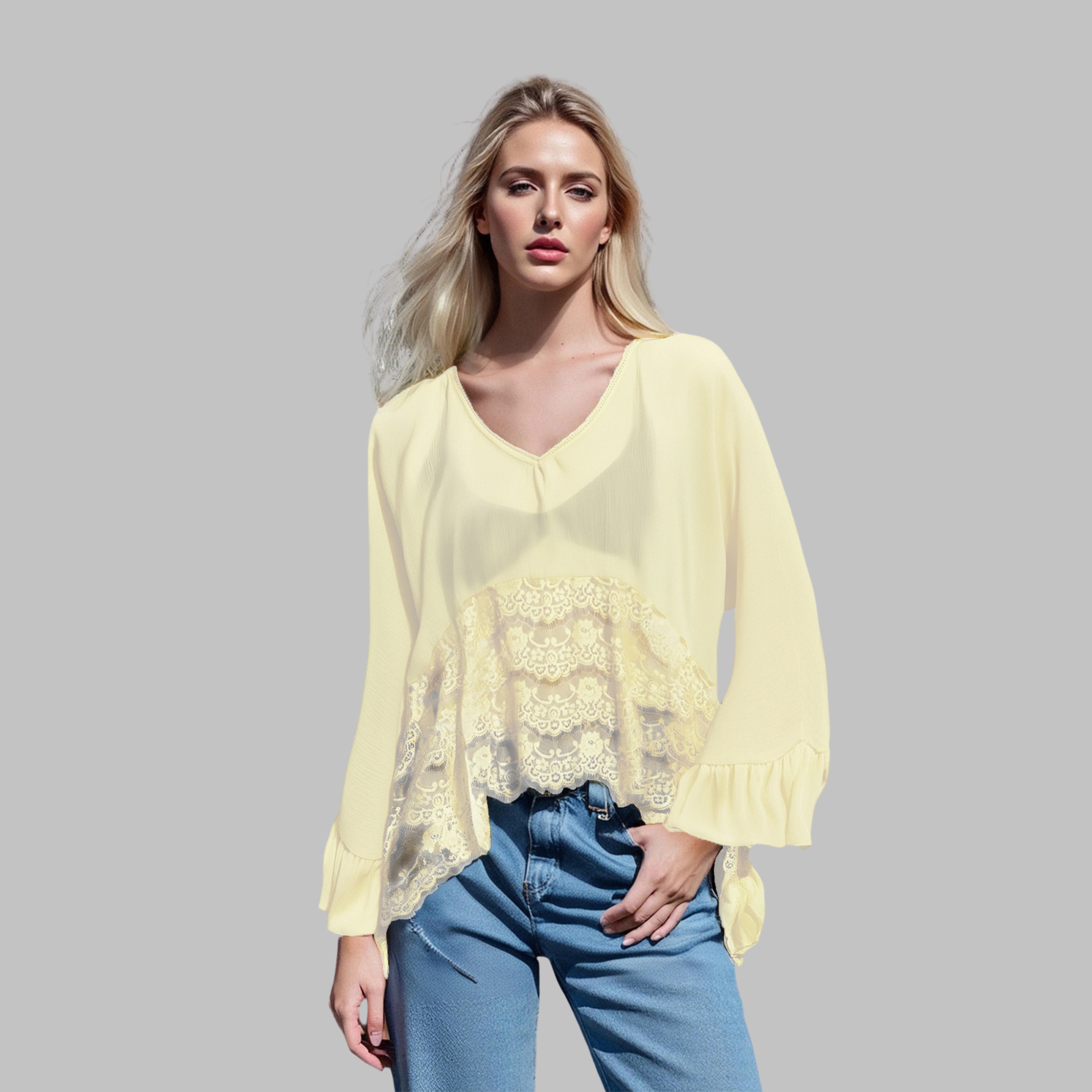 Vilora™  - Batwing Sleeve Cover-Up Top