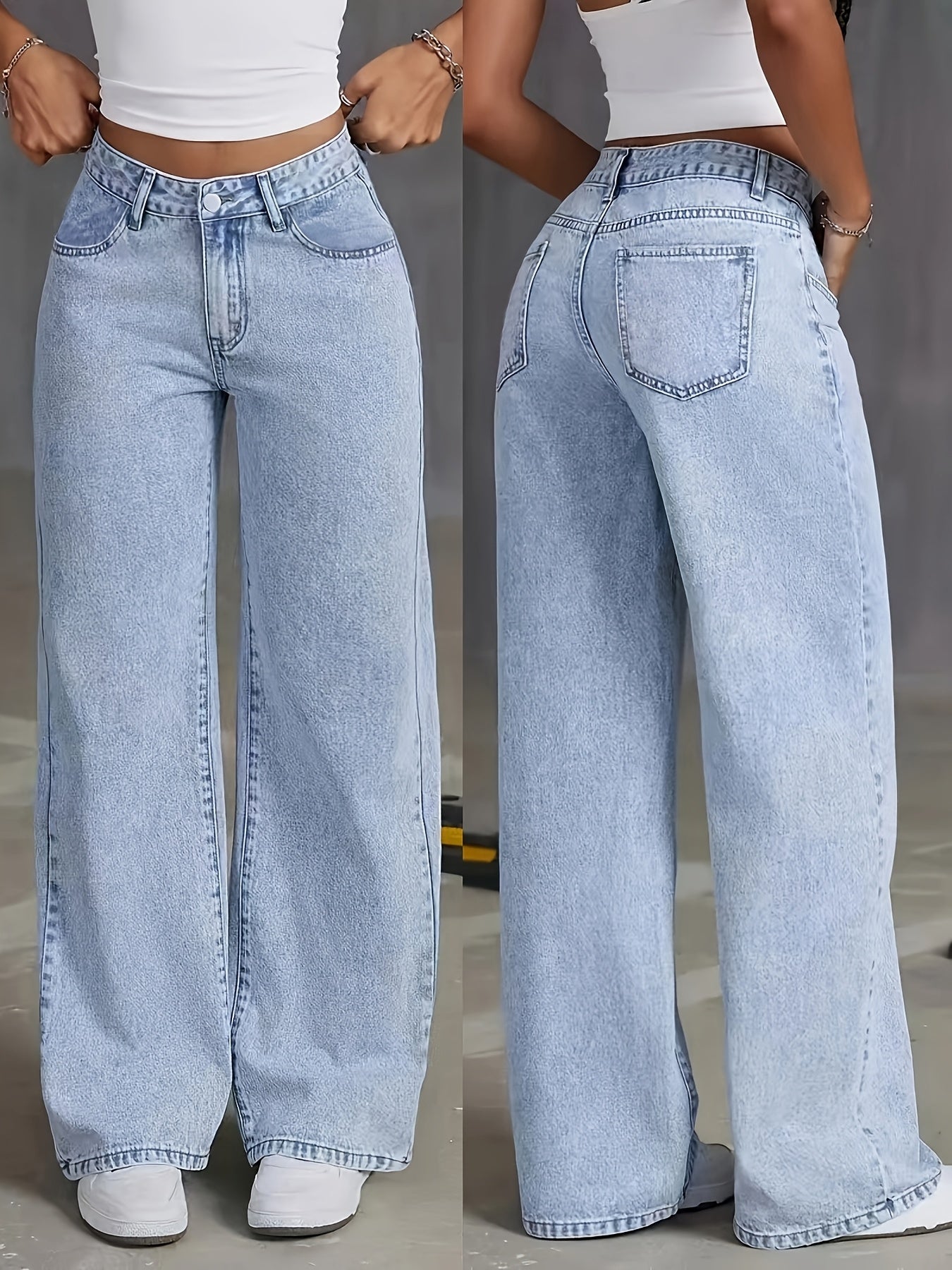 Vilora™  - Trendy High-Waisted Denim