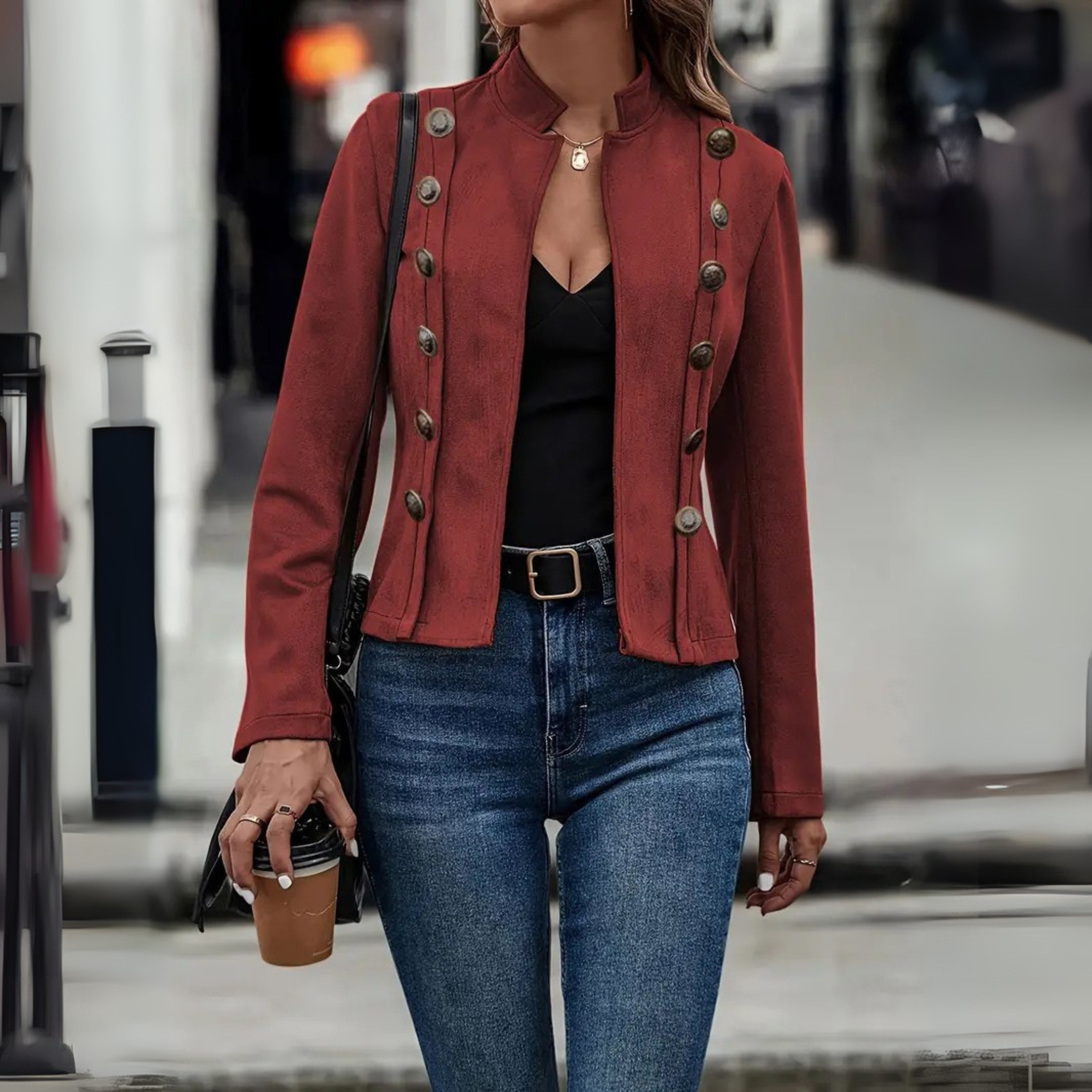 Vilora™ - Vintage Slim Fit  Long Sleeve Jacket