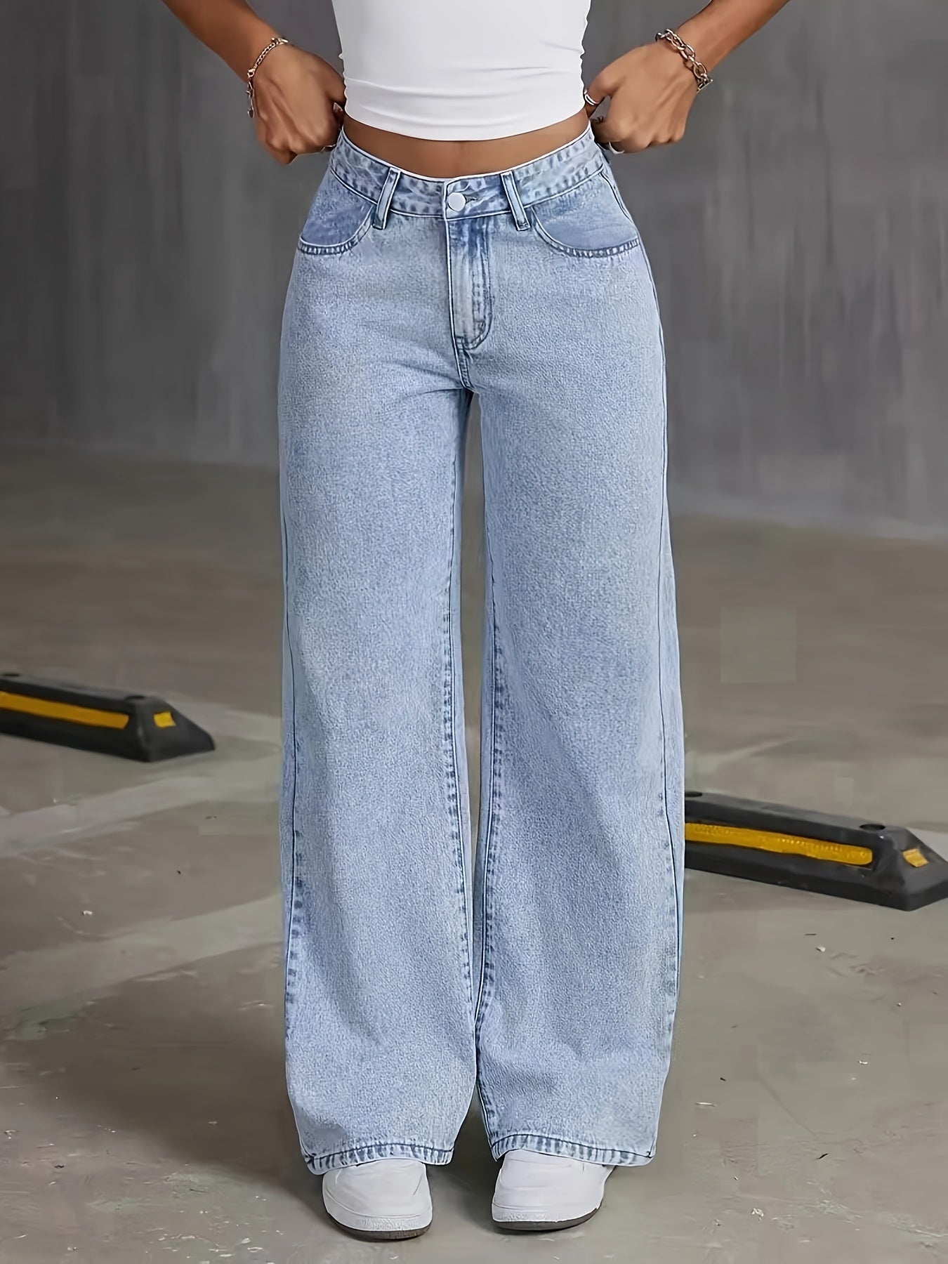 Vilora™  - Trendy High-Waisted Denim