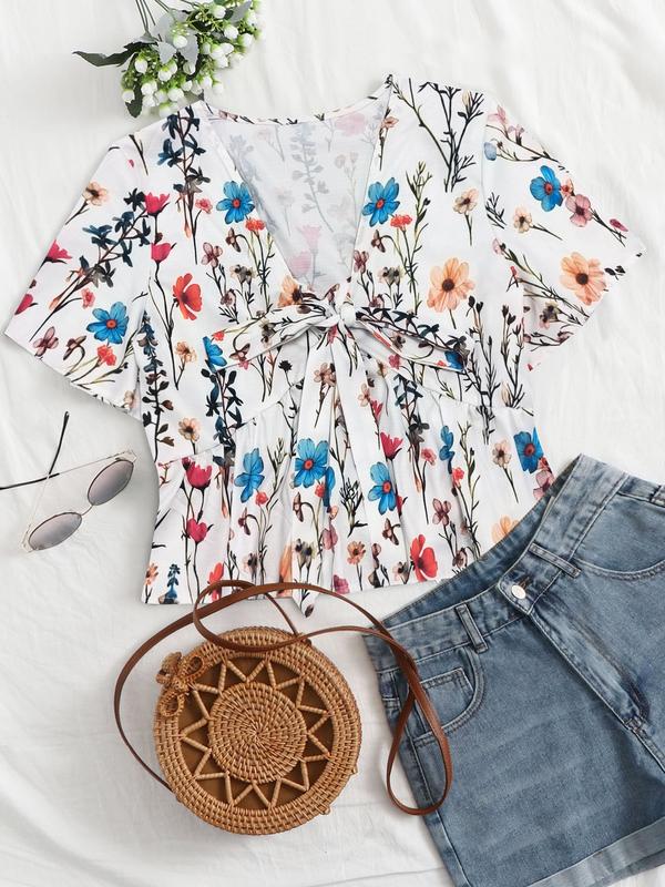 Vilora™  – V-Neck Flowy Top