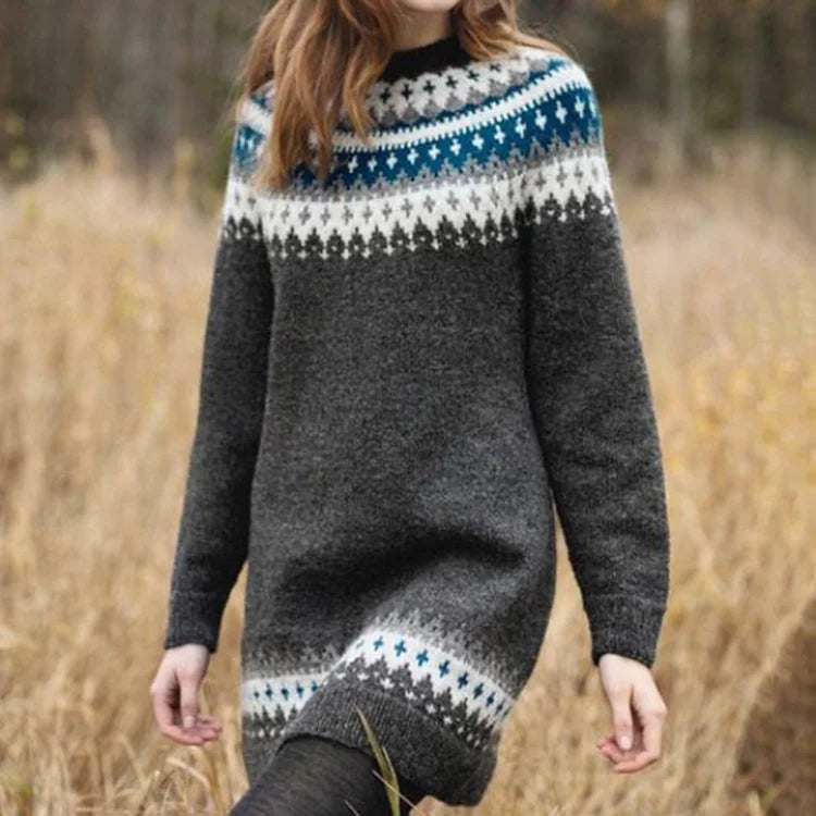 Vilora™  - Nordic Sweater Dress