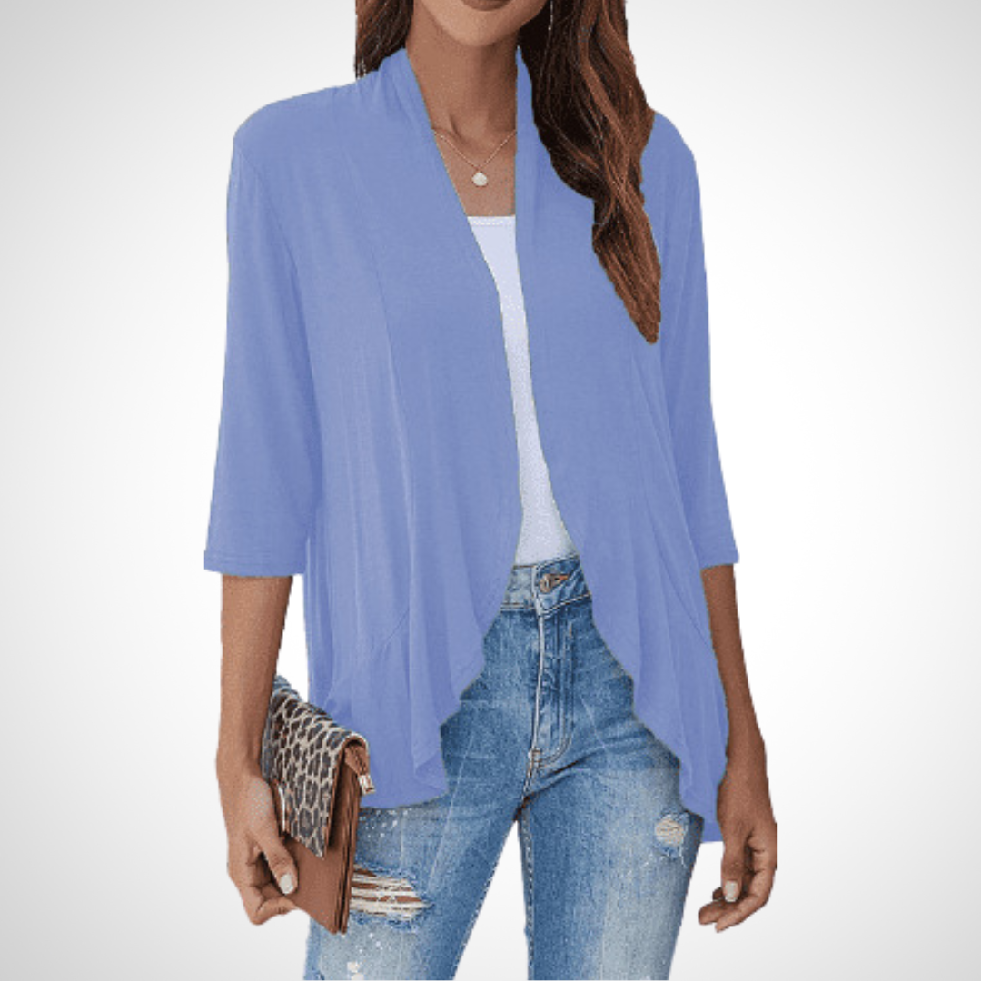 Vilora™  – Casual Summer Open Front Cover-Up Cardigan