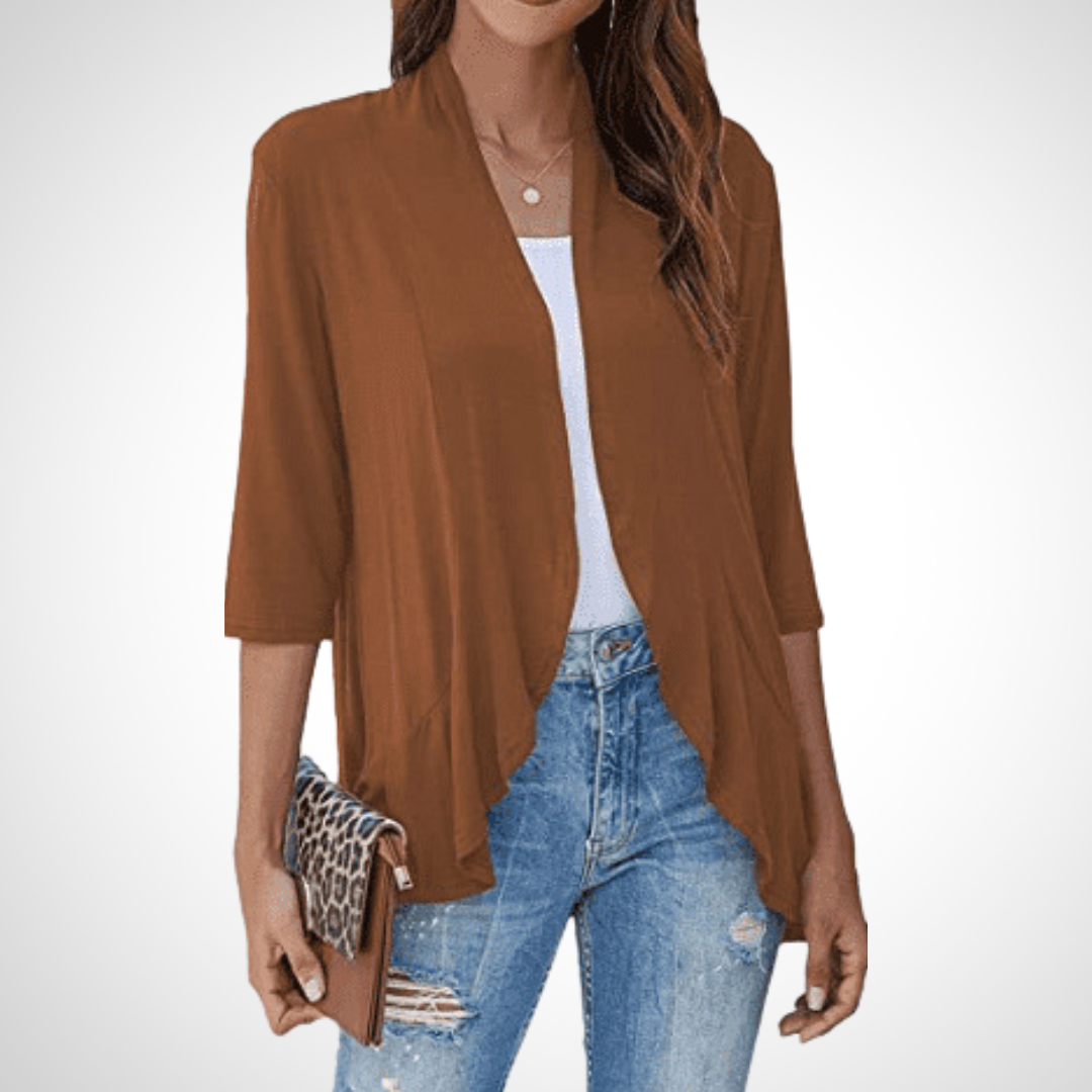 Vilora™  – Casual Summer Open Front Cover-Up Cardigan